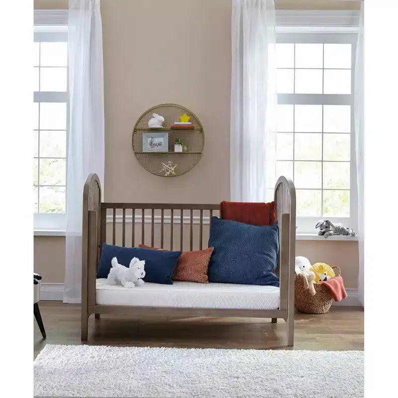 Matelas de berceau et pour tout-petit à noyau en mousse de soja, hypoallergénique, imperméable, ferme, 12,7 cm d'épaisseur