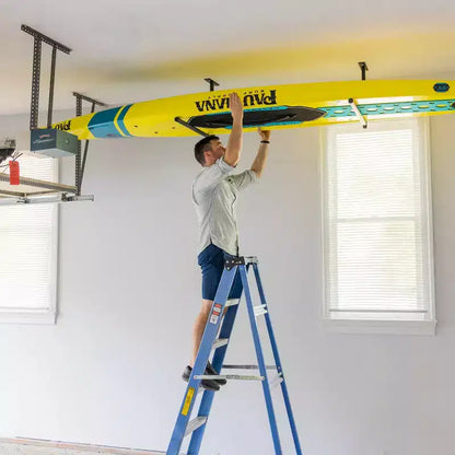 Support de rangement mural ajustable pour SUP et planche de surf, simple, capacité de 34 kg, acier thermolaqué