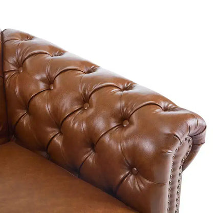 Fauteuil Club Pivotant Capitonnée avec Accoudoirs Ronds, Similicuir Vert Foncé, 181 kg