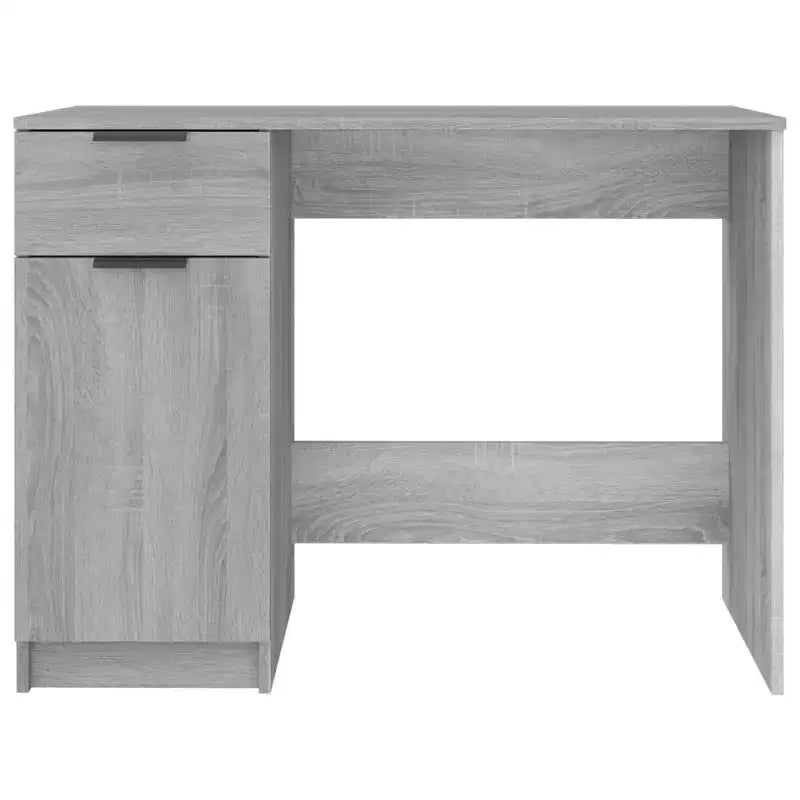 Bureau gris Sonoma en bois composite avec tiroir de rangement, 100 cm (L) x 50 cm (P) x 75 cm (H)