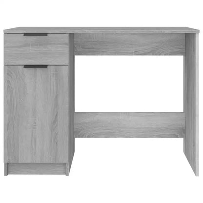 Bureau gris Sonoma en bois composite avec tiroir de rangement, 100 cm (L) x 50 cm (P) x 75 cm (H)