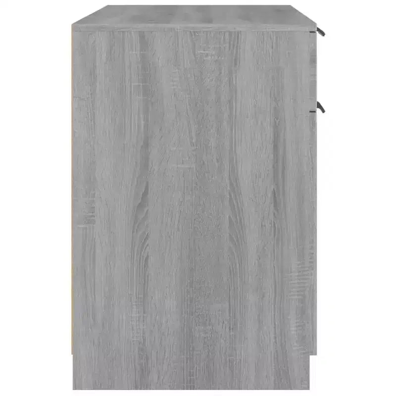 Bureau gris Sonoma en bois composite avec tiroir de rangement, 100 cm (L) x 50 cm (P) x 75 cm (H)
