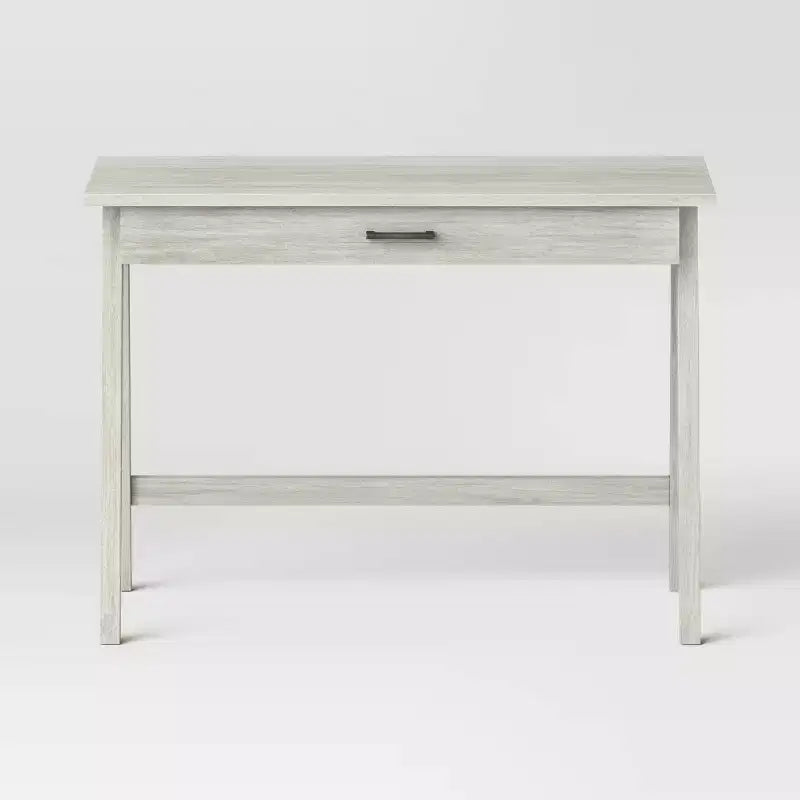Bureau en bois avec tiroir, cadre en bois dur, 42"L x 20"P x 30"H, supporte 75 lb