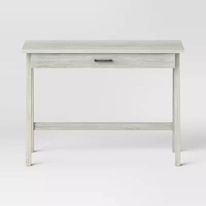 Bureau en bois avec tiroir, cadre en bois dur, 42"L x 20"P x 30"H, supporte 75 lb