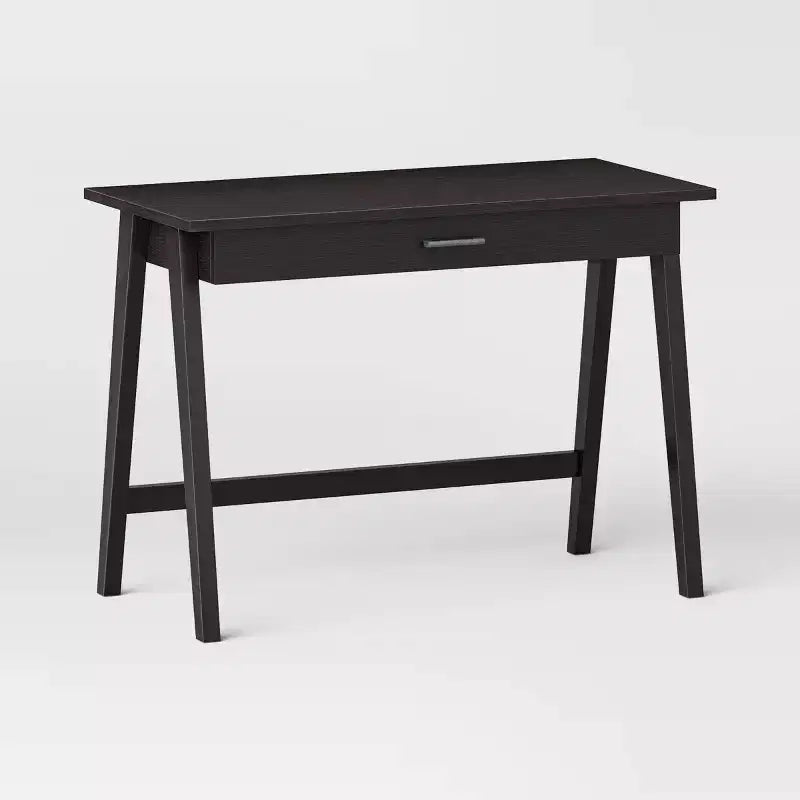 Bureau en bois avec tiroir, cadre en bois dur, 42"L x 20"P x 30"H, supporte 75 lb